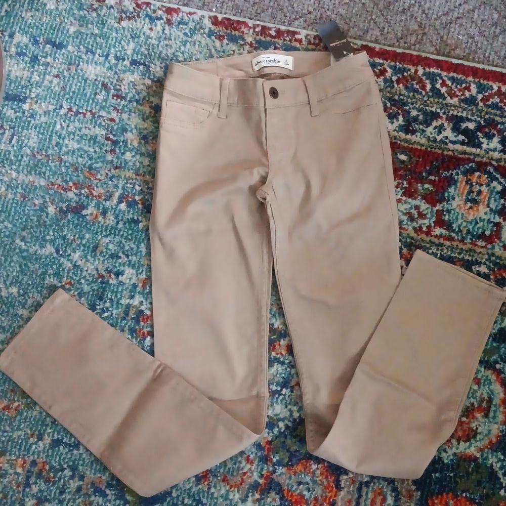 Abercrombie skinny tan pants